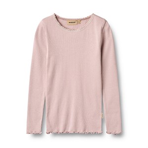 Wheat - Rib T-Shirt Reese LS, Soft Lilac